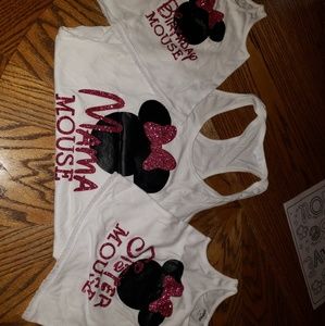 Minnie mouse birthday tank tops